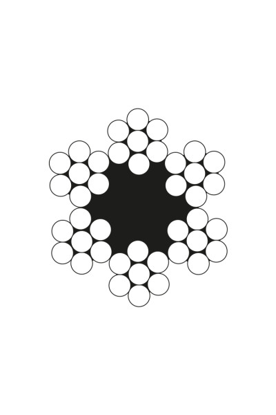 6X19 ÇELİK ÖZLÜ HALAT